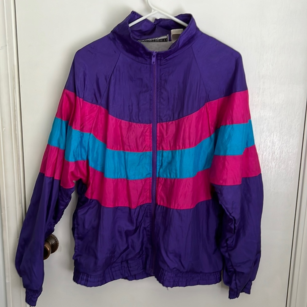 Vintage Full zip wind breaker jacket